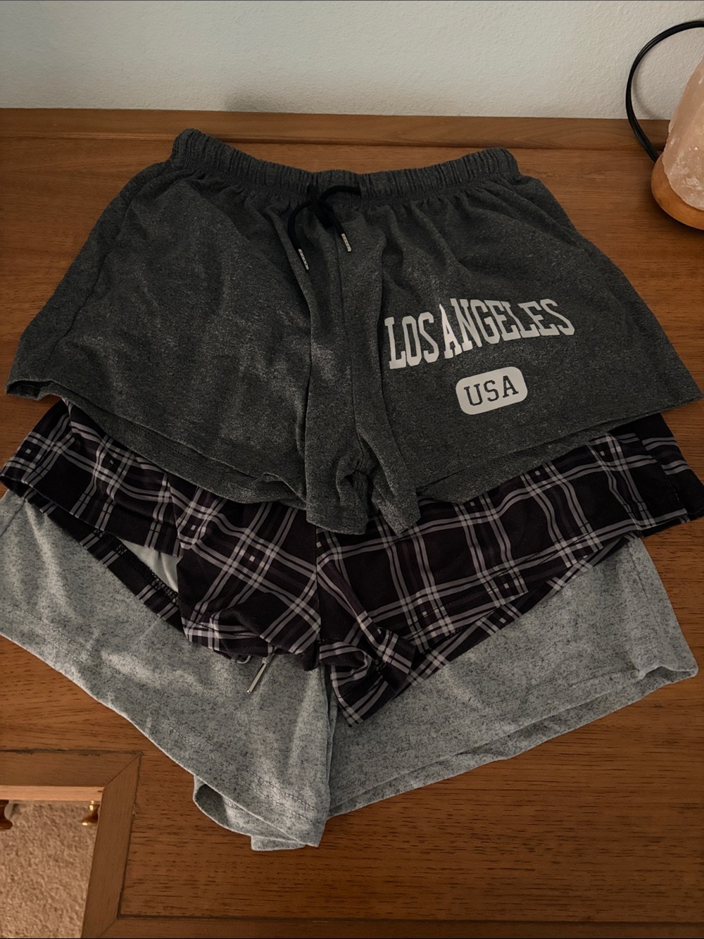 Set of 3 Cotton Lounge Shorts